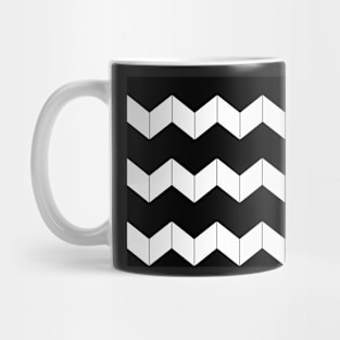 Abstract geometric pattern - zigzag - black and white. Mug